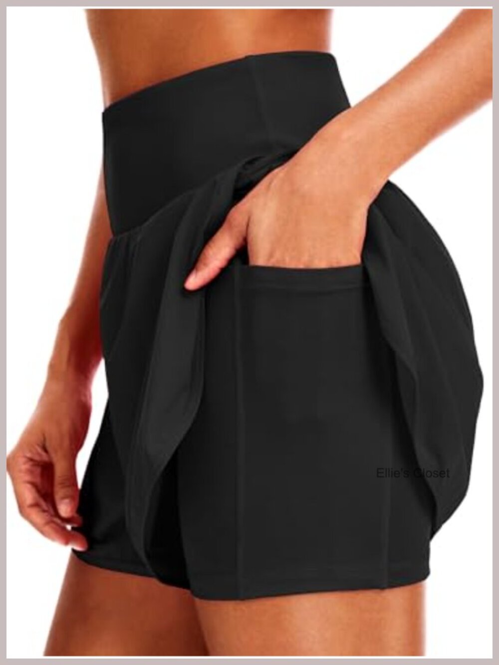 2 in 1 Running Shorts with Phone Pockets, 5" Inseam